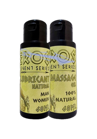Eros Legent 60ml Lubricant Gel Kolay Kayganlık Jeli + Eğlencelik Masaj Yağı 60 Ml