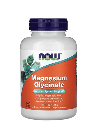 Now Foods, Magnesium Glycinate, Bisglycinate 180 Tablets 90 S...