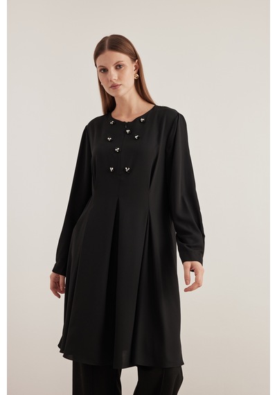 Aker 24aw15760112 Büyük Beden Tunik 24aw15760112 002 Siyah Siyah