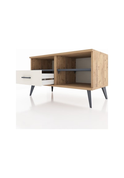 Hyperion Şifonyer 2 Raflı Tek Çekmeceli 88x44x48 Çam-antrasit/aytaşı Antrasit/aytaşı Hyperion Şifonyer 2 Raflı Tek Çekmeceli 88x44x48 Çam-antrasit/aytaşı Antrasit/aytaşı