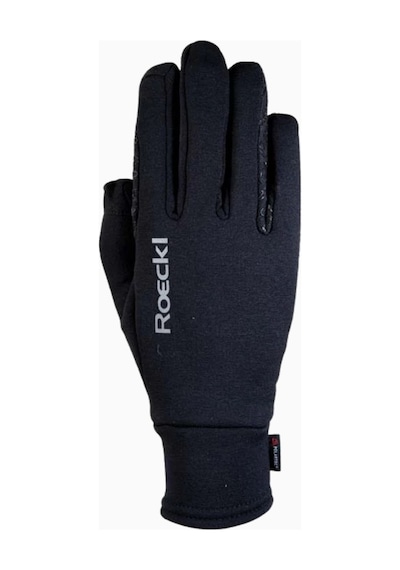 Roeckl Weldon Polartec Lüks Touchscreen Binicilik Eldiveni Siyah 9