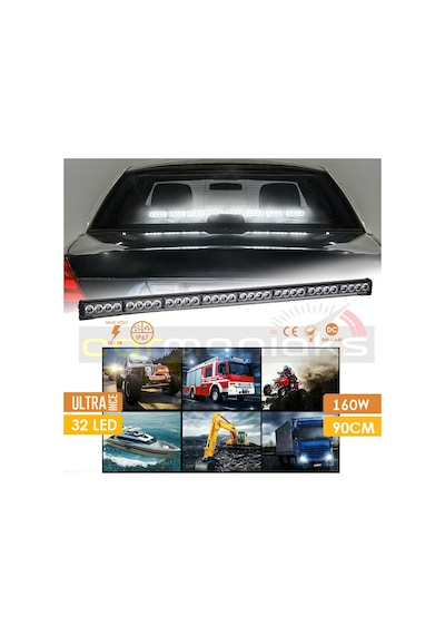 Off Road Acil Durum İkaz Tepe Lambası 32 Led 160w Kumandalı Çakar N11.353