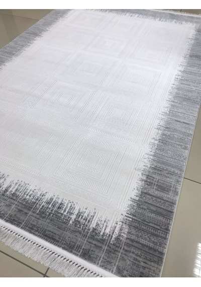 Merinos Halı Elegance 74427 095 Serisi Akrilik Salon Oturma Yatak Odası Halısı Gri