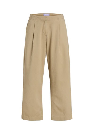Jack & Jones Kadin Pileli Barrel Fit Kesim Pantolo - Maddy - 12282465 Cornstalk