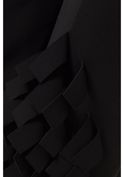 Awake Rectangle Fringe Culotte Pantolon Siyah