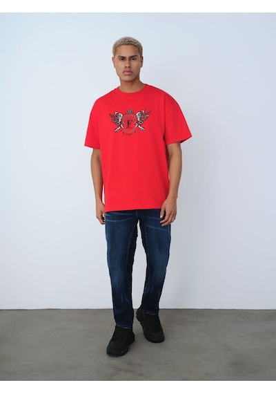 LOFT Loose Fit Erkek Tshirt K.kol Lf2036827 Q1.v1 Kırmızı
