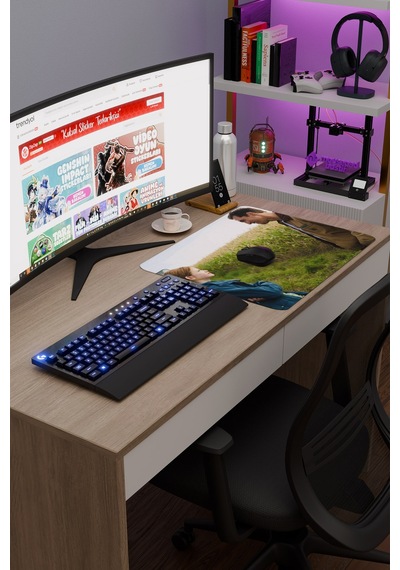 Interstellar Yıldızlararası Nolan V2 48x40 Xl Gaming Kauçuk Kaymaz Taban Mouse Pad Fare Altlığı