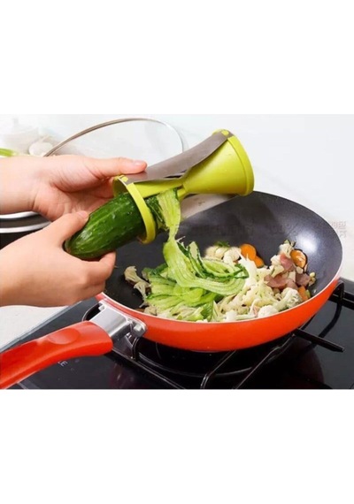 Taşınabilir Sebze Dilimleme El Soyucu Paslanmaz Çelik Spiral Dilimleyici Patates Kabak Spagetti Yeşi Diğer