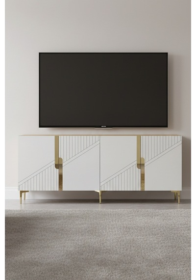 Ka1828dbg Evva Konsol Ve Tv Sehpası Safirmeşe-beyaz-gold 180cm Safirmeşe - Beyaz - Gold Ka1828dbg Evva Konsol Ve Tv Sehpası Safirmeşe-beyaz-gold 180cm Safirmeşe - Beyaz - Gold