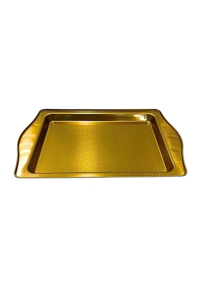 Küçük Boy Gold Tutmalı Tepsi Çr