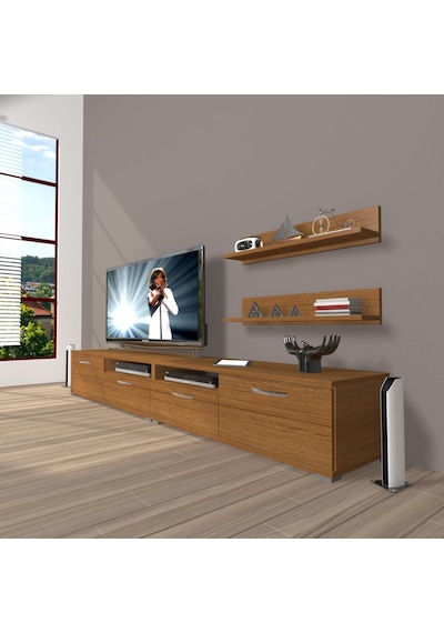 Decoraktiv Eko 200r Mdf Tv Ünitesi Tv Sehpası Ceviz