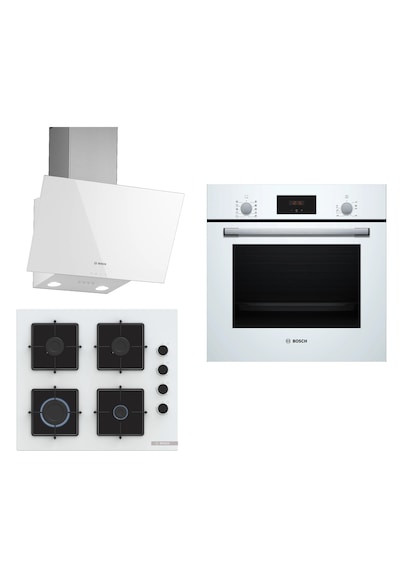 Bosch HBF512BW1T - POP6C2P30O - DWK63PJ20T 3'lü Beyaz Ankastre Set 298