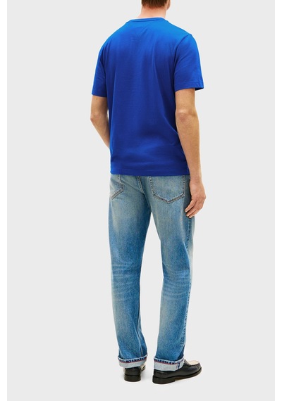 Tommy Hilfiger Erkek T Shirt Mw0mw39995 C7f Mavi