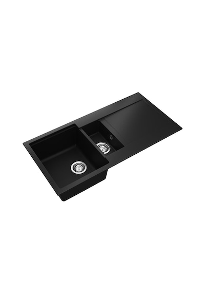 Teka Clivo 60 B Tq 1/2 B 1d 1,5 Gözlü Onyx Black Granit Evye Siyah