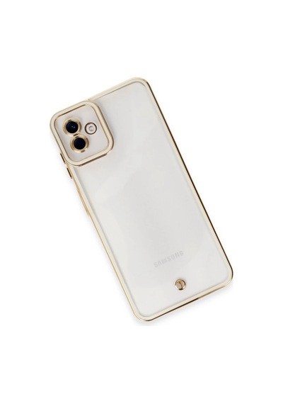 Galaxy A04 Kılıf Liva Lens Silikon - Beyaz