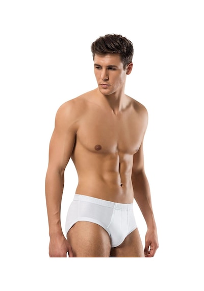 Erdem Erkek Ribana Slip Külot 6'lı Paket 1320 Beyaz