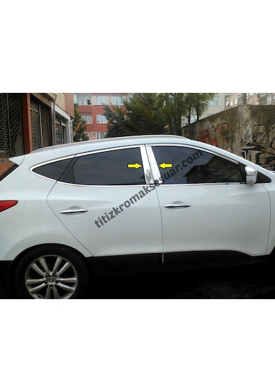 Hyundaı İx35 Krom Kapı Direk Aksesuarı 4 Parça Paslanmaz Çelik