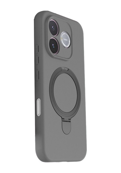 Huawei Honor 600 Lite Regal Magsafe Standlı Kapak - Titan Gri Çok Renkli