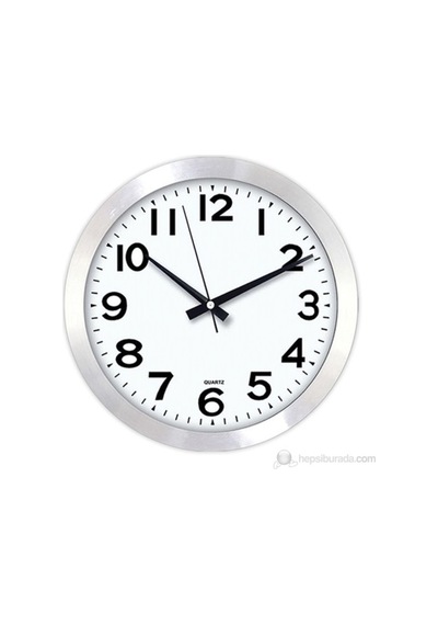 Time Gold Salon Ofis Duvar Saati Metal 30 Cm Altın