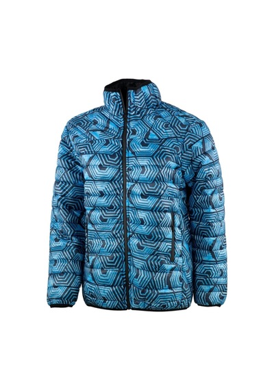 Exuma Erkek Mont - Navy Print Siyah
