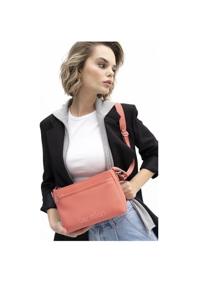 United Colors Of Benetton Benetton Bnt 1349 Çapraz Çanta Std / Mercan Mercan