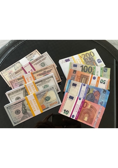 10 Deste Karışık Euro ve Dolar Geçersiz