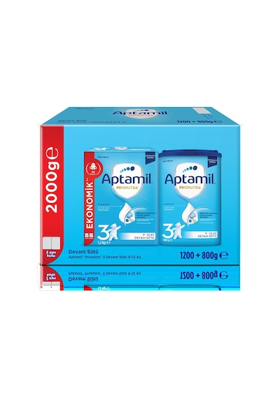 Aptamil Pronutra 3 Devam Sütü 9-12 Ay 1.200+800 G Tarı