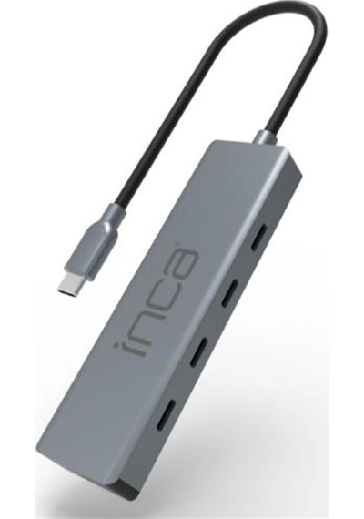 Inca Itpt-4tx 4 Port Type-c 3.1 Veri İle3.1 10 Gbps Type-c Çoklayıcı Kablo Uzunluğu 15cm