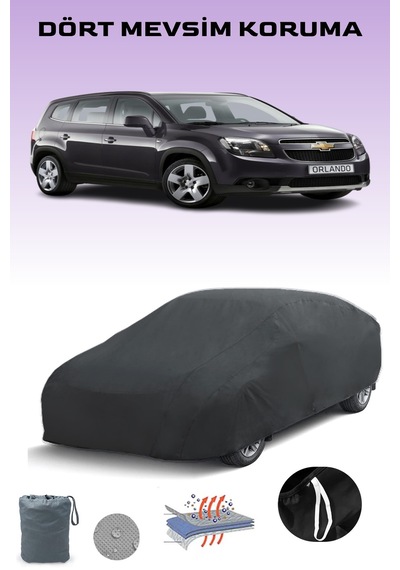 Siyah Chevrolet Orlando 1 Araba Brandası, Oto Örtüsü, Araba Çadırı Siyah