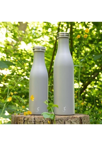 Lurch - 750 Ml Granit Gri, Paslanmaz Çelik Termos - Çift Cidarlı, Sızdırmaz - 240809 Beyaz