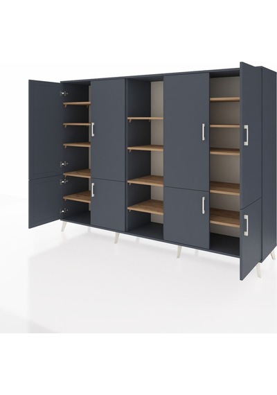 Hyperion Dolap 14 Raflı 8 Kapaklı 220x44x163 Antrasit-antrasit/ça Antrasit-antrasit/çam Hyperion Dolap 14 Raflı 8 Kapaklı 220x44x163 Antrasit-antrasit/ça Antrasit-antrasit/çam