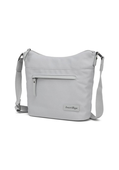 Smart Bags Twill Dimi Kumaş Postacı Kadın Çantası 3327 Gri