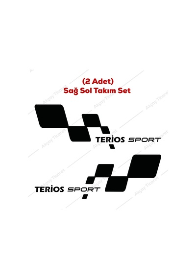 Terios Sticker Daihatsu Terios Kapı Altı Sticker Oto Sticker