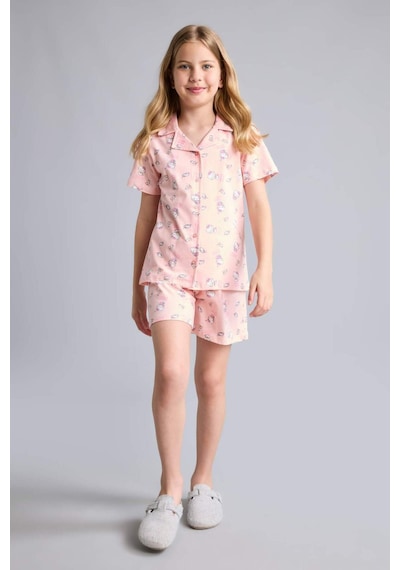 Defacto Hello Kitty Lisanslı Regular Fıt Desenli 2li Pijama Açık Pembe Takımı Kız Çocuk H2765a826sppn125 Pembe-pn125