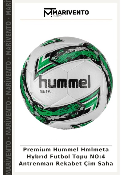 Premium Hummel Hmlmeta Hybrıd Futbol Topu No:4 Antrenman Rekabet Çim Saha Çok Renkli