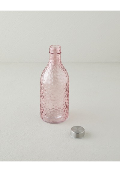 English Home Swirl Cam Şişe 950 Ml Pembe