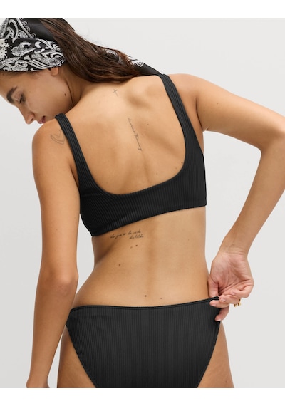Marks & Spencer Dokulu Scoop Yaka Bikini Üstü Siyah