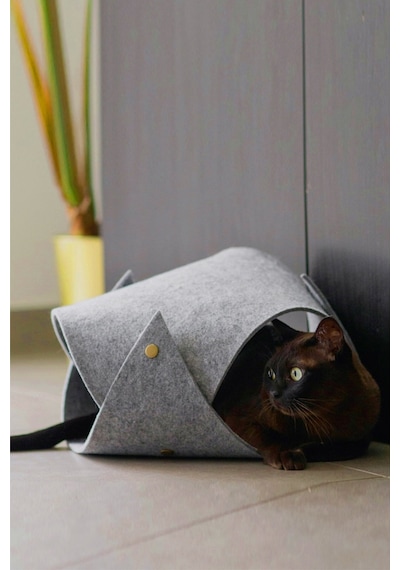 Bundera Toby Kedi Tüneli Evcil Hayvan Oyuncağı 70 x 20 CM