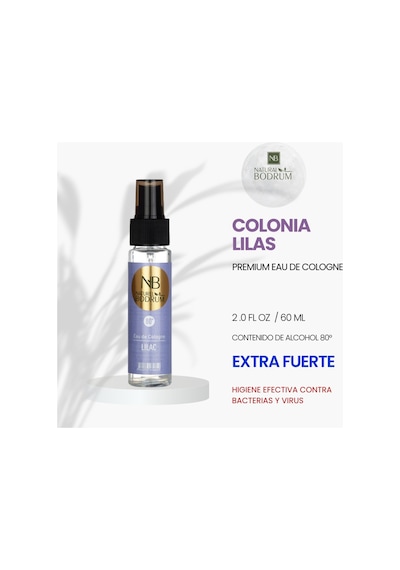 Lilac Kolonyası 60 Ml Sprey Pudramsı Çiçeksi Cep Boy Seyahat Hediyelik %80 Alkollü