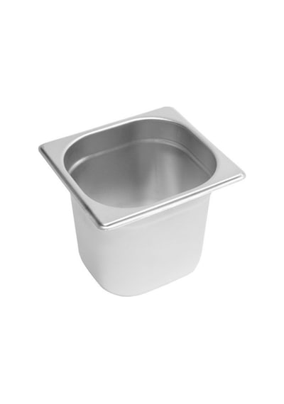 Gastronorm Küvet Paslanmaz Çelik Gn 1/6 - 200 Mm Gümüş