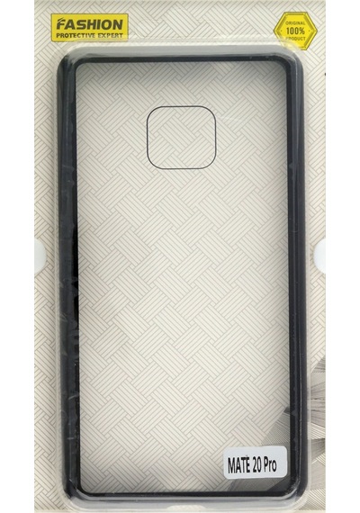 New Case Huawei Mate 20 Pro Uyumlu Arka Koruma Arka Koruma Kılıf - Siyah Siyah