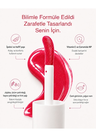 Nuvéla Lip Oil Elixir Dudak Yağı Barbie Pink