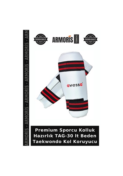 Premium Sporcu Kolluk Hazırlık Tag-30 Lt Beden Taekwondo Kol Koruyucu Çok Renkli