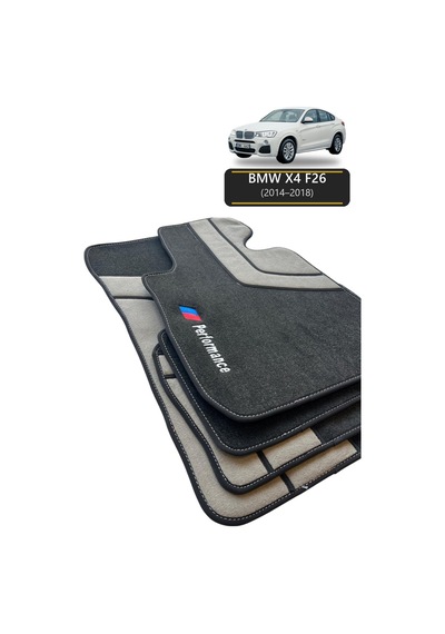 Oto Halı Paspas Seti Bmw X4 F26 2014 2018 Uyumlu Sport Kaymaz & Şık Tasarım