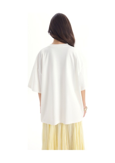 Mai Studıos Mai Studios Co. Mood Oversize Beyaz T-shirt BEYAZ