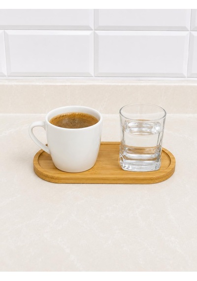 Oval Bambu Sunumluk Set 17x8 Cm, 6 Adet Çok Amaçlı Servis Tepsisi Çok Renkli