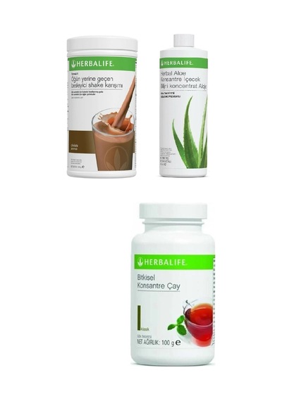 Herbalife Set Çikolata Shake Aloe Suyu 100 Gr Klasik Çay