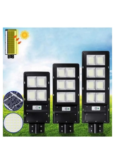 Ct-4690 Güneş Enerjili Bahçe Aydınlatma Solar Sokak Lambası 20w