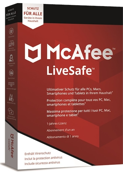 Mcafee Livesafe Sınırsız Cihaz 1 Yıl Güncel Sürüm