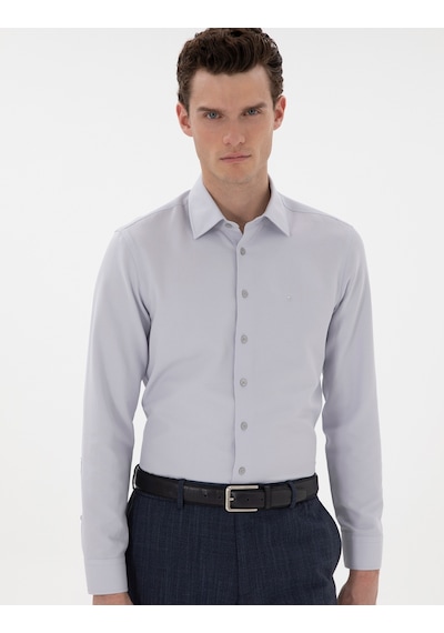 Pierre Cardin Erkek Gri Gömlek Desenli 50303375-vr024 Gri